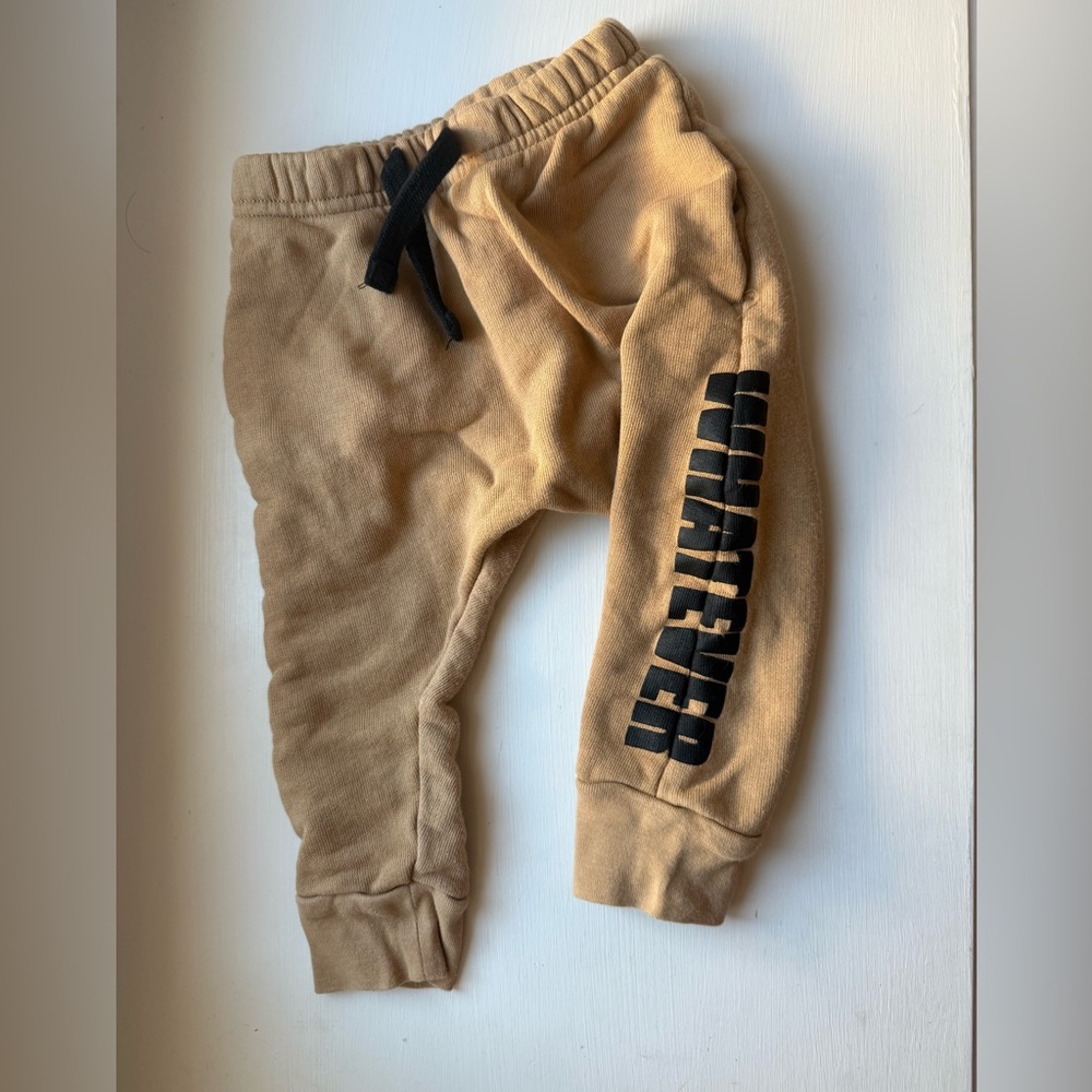 Kids Tan Jogger Pants